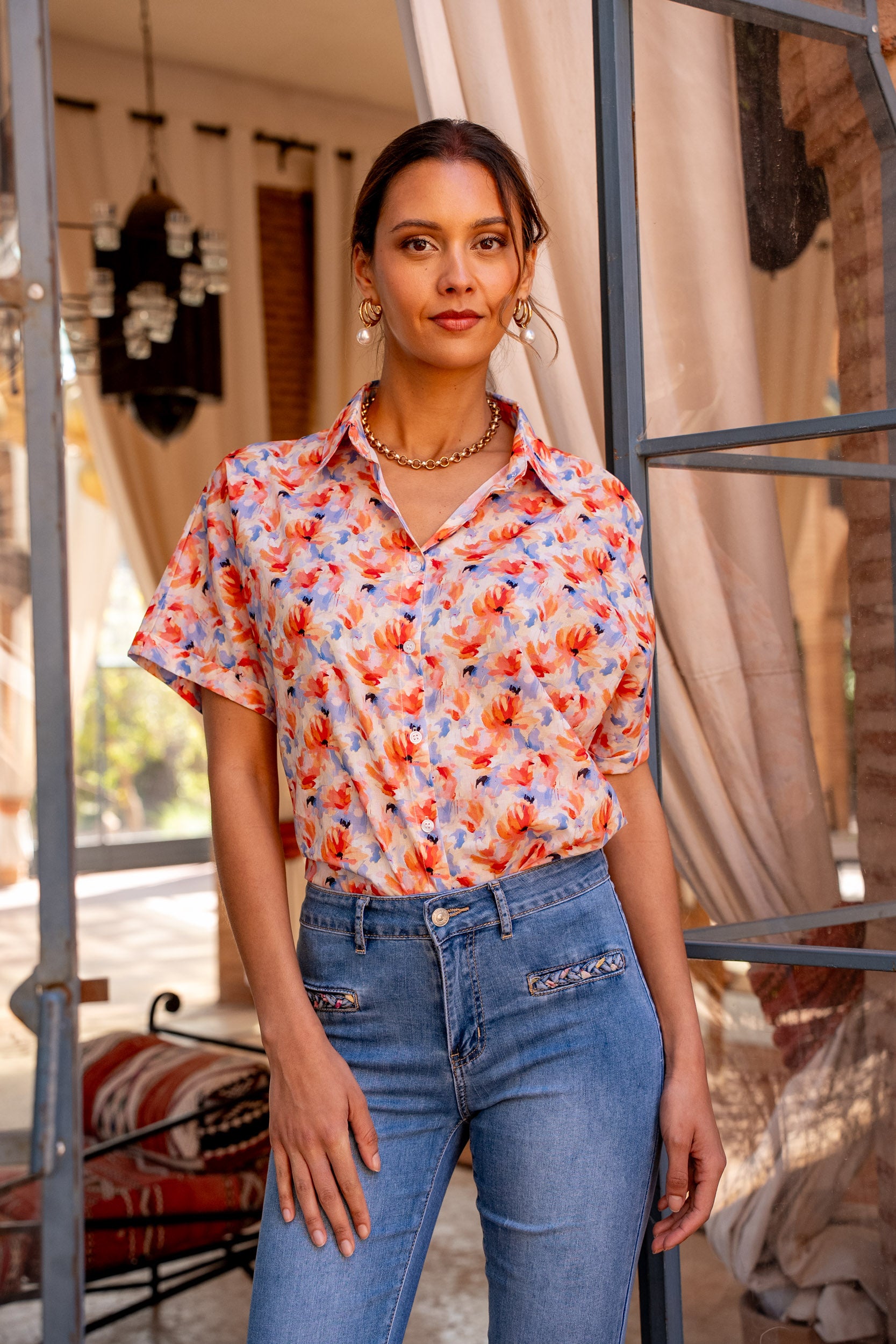 Chemise imprimé floral Massimo Dutti Chemise imprimé floral Massimo Dutti