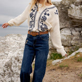 Gilet Oversize Capucine Brodé