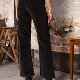 Pantalon en velour Diane - Noir