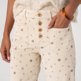 Pantalon Velours fleur Amaya
