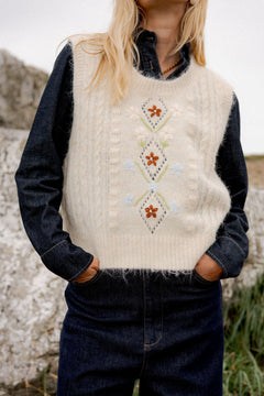 Pull Sans Manche Lucie