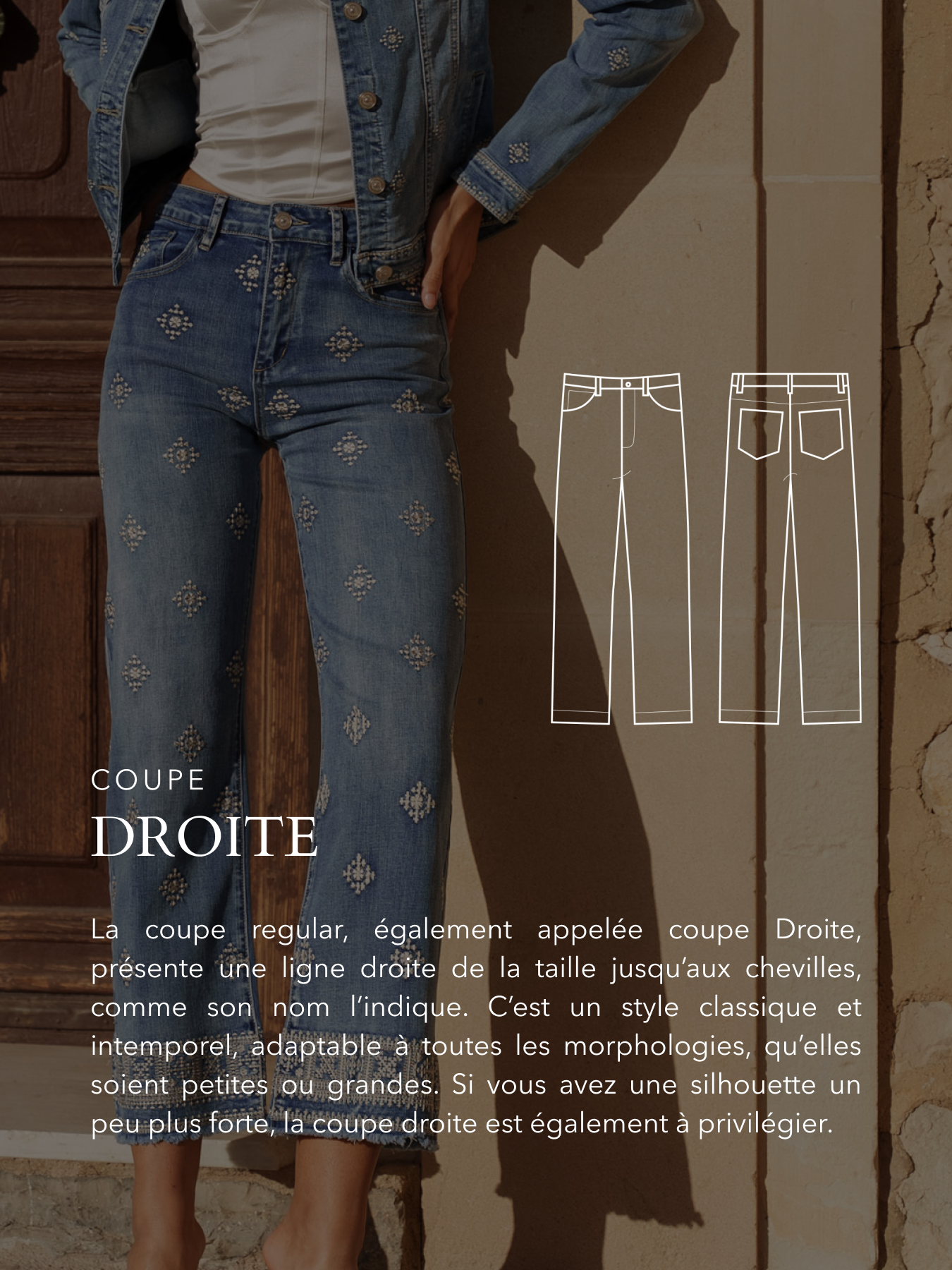 Coupe droite