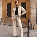 Mariette Velvet Pants - Taupe