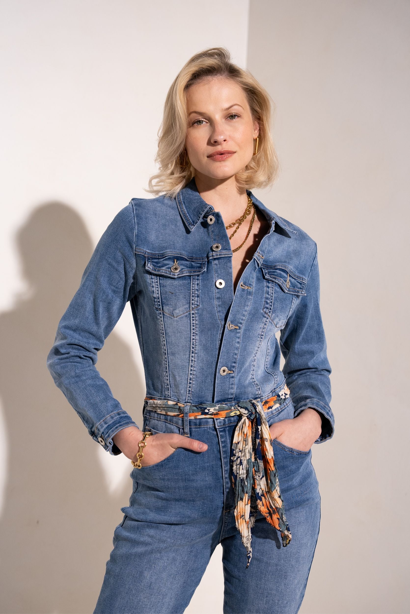 XUSAI Combinaisons en Jean pour Femmes, Coupe décontractée XUSAI Combinaisons en Jean pour Femmes, Coupe décontractée