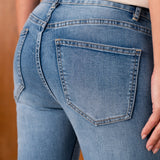 Jean Bootcut Cropped Ymaëlle Denim bleu