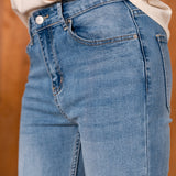 Jean Bootcut Cropped Ymaëlle Denim bleu