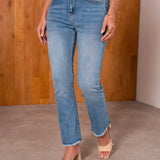 Jean Bootcut Cropped Ymaëlle Denim bleu