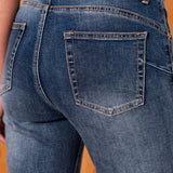 Jean droit Kelly Délavé foncé