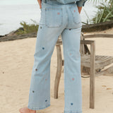 Jean Wide Léya Bleu clair