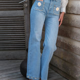 Jean Wide Flare Romane