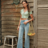 Jean Wide Valeine Bleu clair