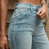 Jean Wide Valeine Bleu clair