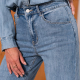 Jean Wide Leg Ariette Bleu