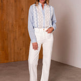 Jean Wide Leg Audette Écru