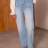 Jean Wide Leg Audette Denim clair