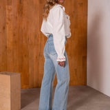 Jean Wide Leg Audette Denim clair
