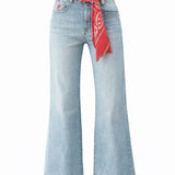 Jean Wide Bandana Bleu Délavé