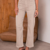 Jean Wide Leg Carla Beige