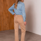 Jean Wide Leg Carla Camel