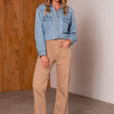 Jean Wide Leg Carla Camel