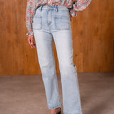 Jean Wide Leg Carla Bleu clair