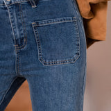 Jean Wide Leg Carla Bleu foncé