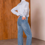 Jean Wide Leg Elaine Bleu délavé