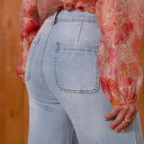 Jean Wide Leg Emy Denim clair