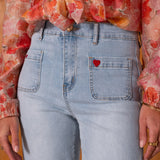 Jean Wide Leg Emy Denim clair