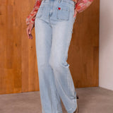 Jean Wide Leg Emy Denim clair