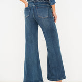 Jean Wide Flare Lorence Bleu Délavé