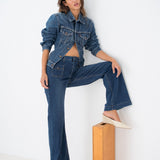 Jean Wide Leg Roxane Bleu Délavé