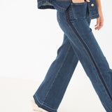 Jean Wide Linnine Bleu Délavé