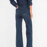 Jean Wide Linnine Bleu Délavé