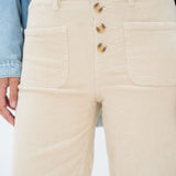 Pantalon Velours Valentin Ecru
