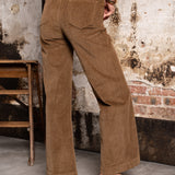 Pantaloni in velluto Mariette - Taupe