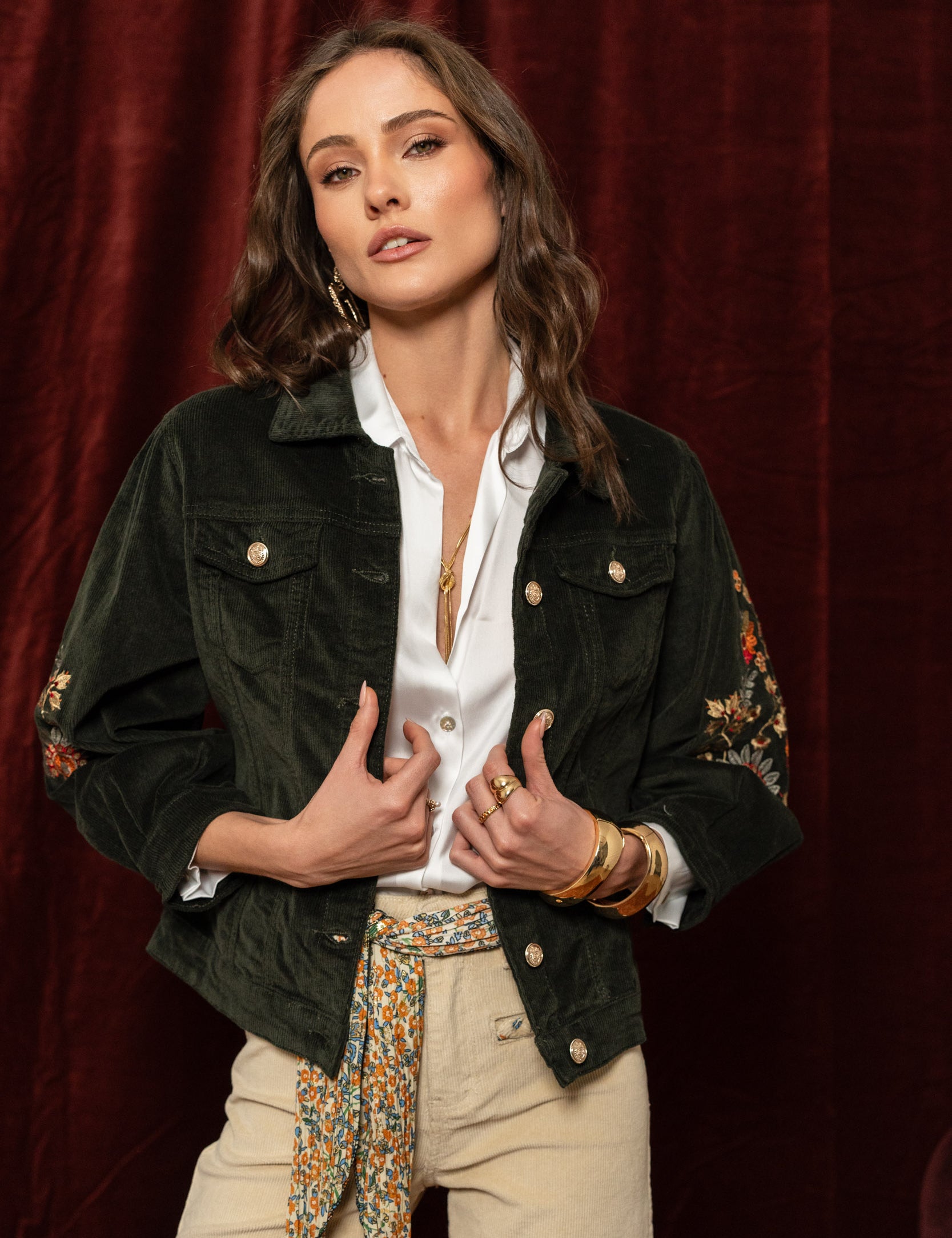 Veste en velour Floria