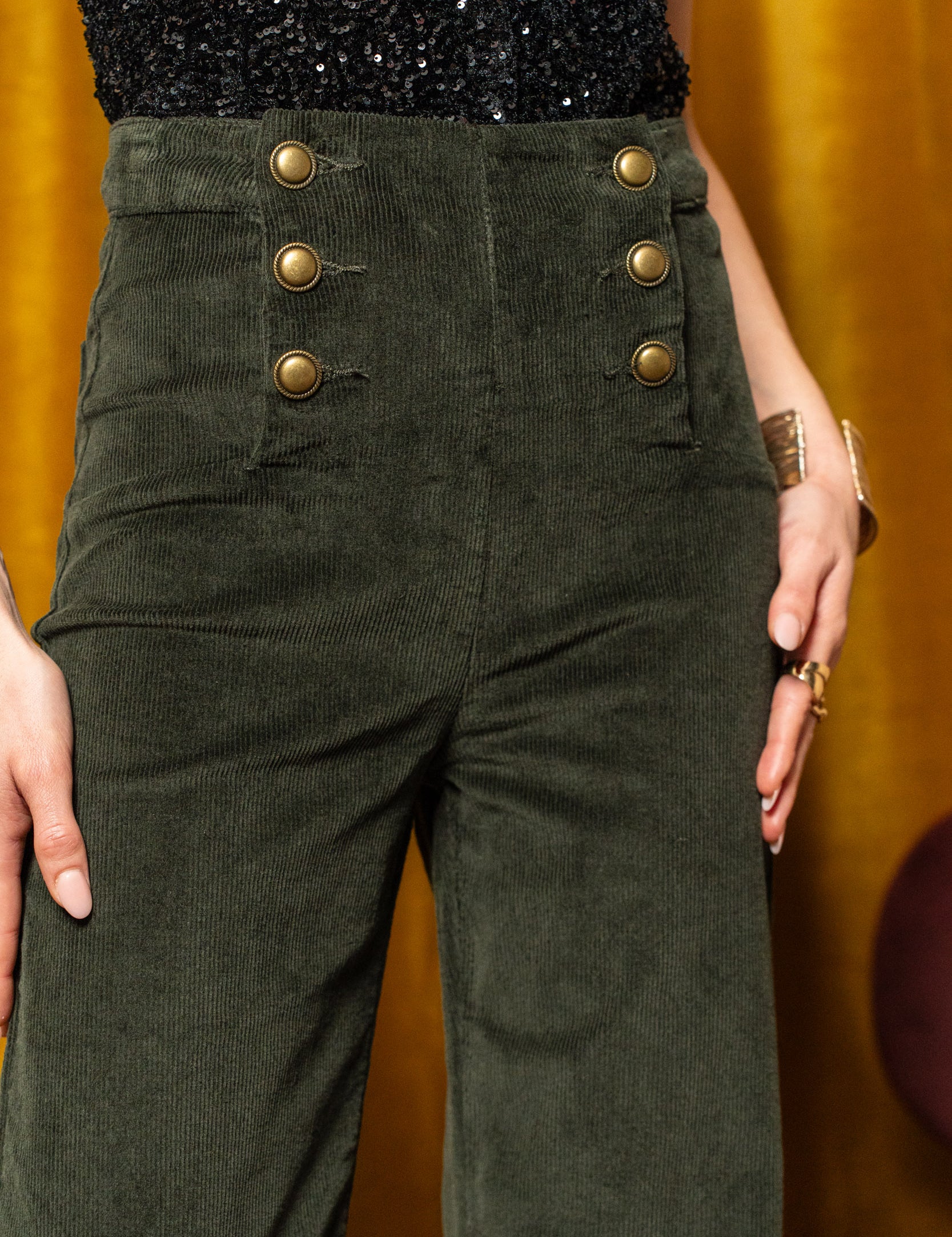 Pantalon à Pont Velour - Émilie