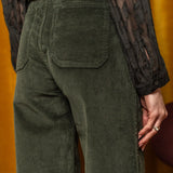 Pantalon Velour Wide Leg - Jeanne