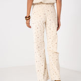 Pantalon Velours fleur Amaya