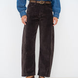Pantalon Barrel Velours Karine Chocolat