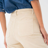 Pantalon Velours Andrea Crème