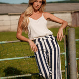 Pantalon Wide Clarissy Bleu Marine
