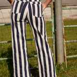 Pantalon Wide Clarissy Bleu Marine