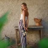 Pantalon Wide Clarissy Bordeau