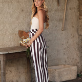 Pantalon Wide Clarissy Bordeau