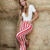 Pantalon Wide Clarissy Rouge