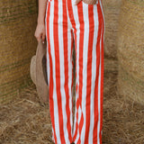 Pantalon Wide Clarissy Rouge