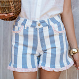Short Papille Bleu