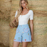 Short Popine Bleu
